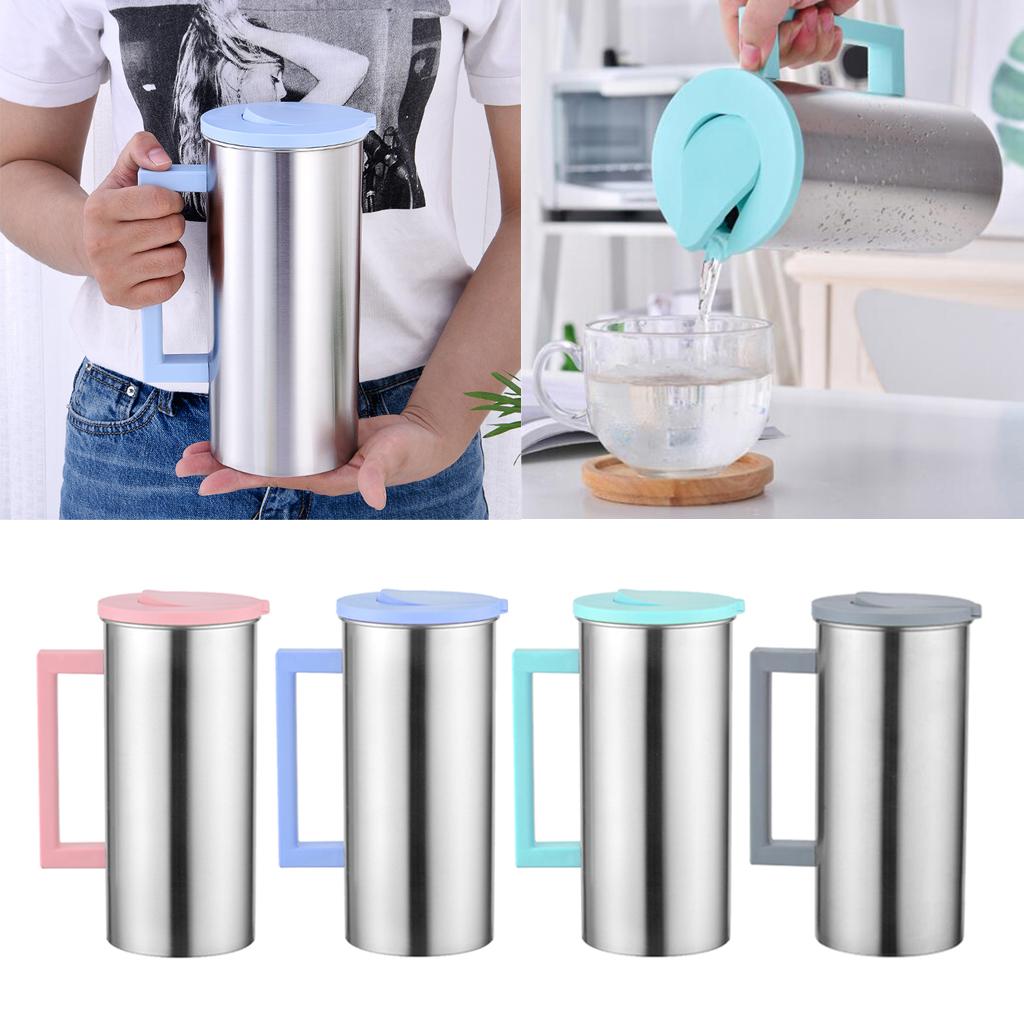 8L Stainless Steel Jug for Water and Beverages - Sleek Design for Kitchen and