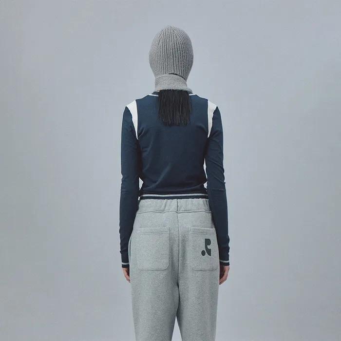 HAIRY SCARF BEANIE (GREY)
