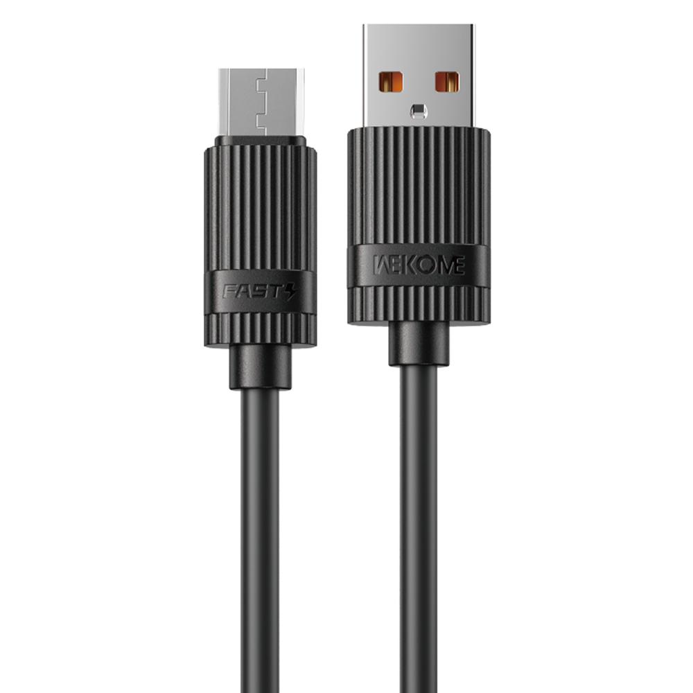 

WEKOME WDC-52M Кабель USB до Micro 12 Вт 480 Мбіт/с Еластичний Рідкий Силікон Кабель для Швидкої Зарядки та Передачі Даних Black