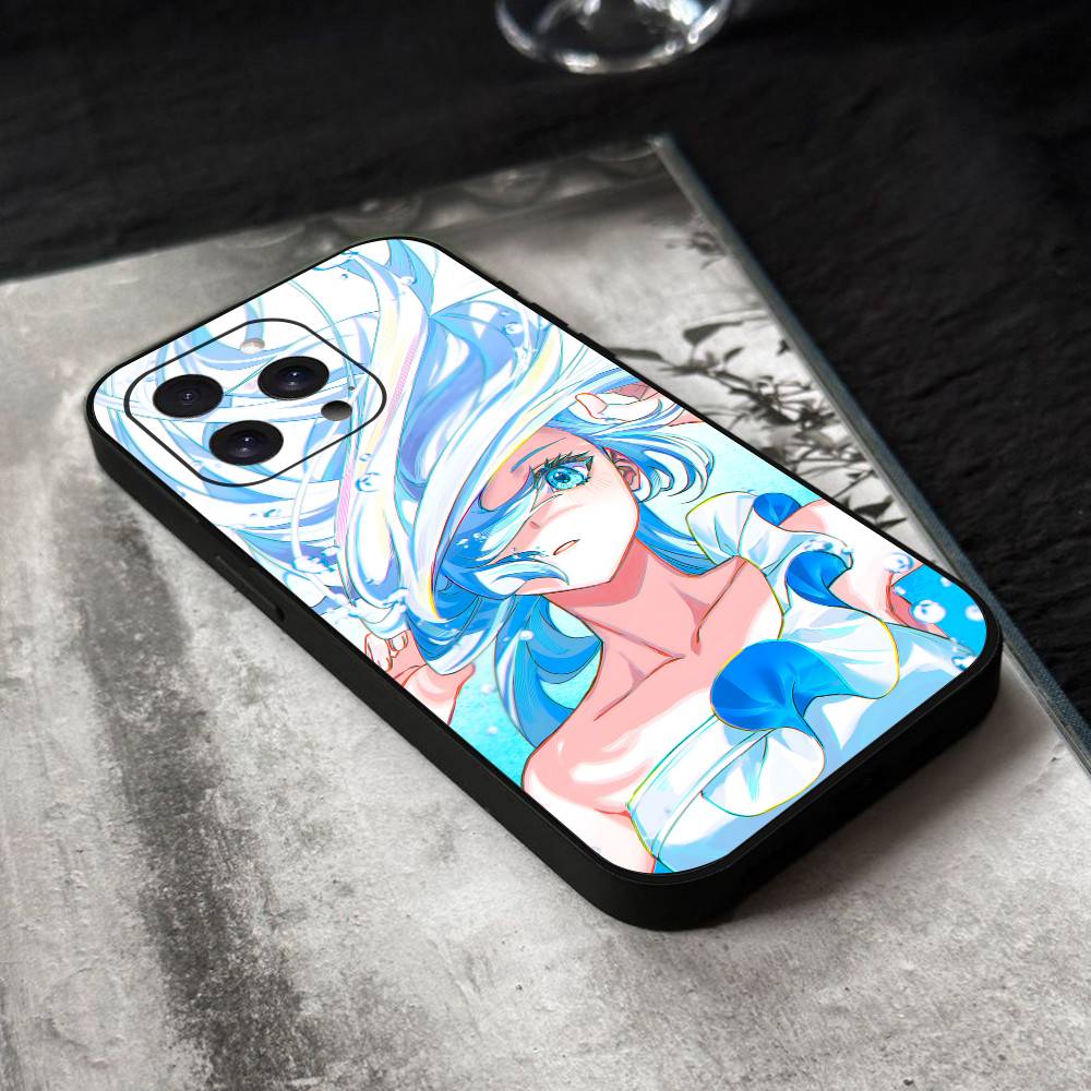Game Genshin Impact Furina Phone Case Black Silicone Soft Shell For IPhone 17 16 15 14 13 12 11 Air Pro Max Plus Hot Sale