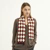 Double Sided Cashmere Scarf Beige Brown