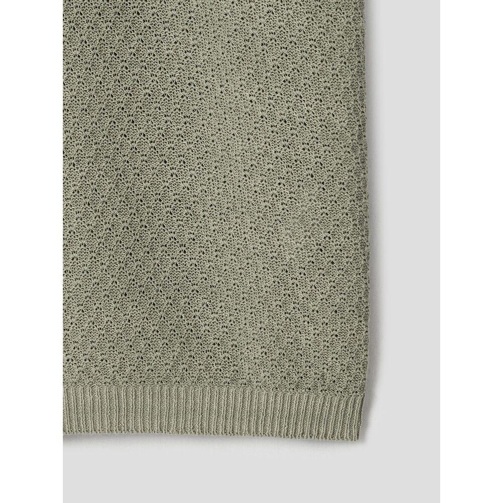 SHIFT.G Paper Yarn Texture Polo Khaki