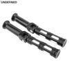 Motorcycle Black Foot Pegs CNC Rear Footrest Support Brackets for Harley Softail Fat Boy Breakout Street Bob Sport Glide 2018-20