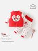 Baby Winter Festive Outfit - 100-Day Celebration & Birthday Red Clothing