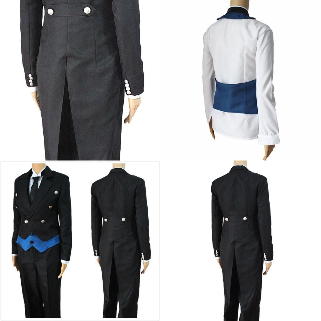 Exquisite Black Butler Kuroshitsuji Sebastian Michaelis Uniform Cosplay Costume Suit