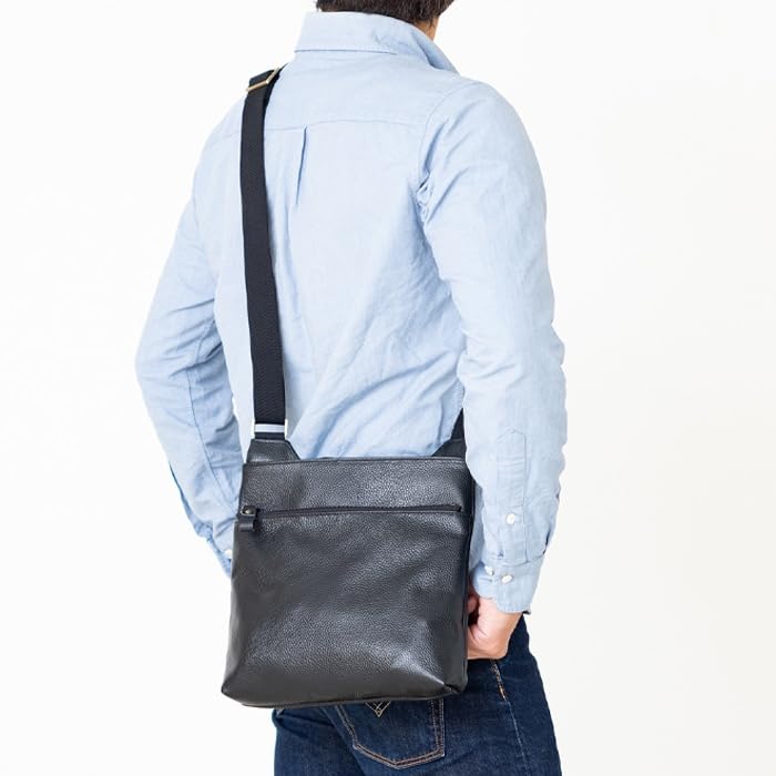Toyooka Kobo Lightweight Shoulder Bag, Approximately 300g, Unisex, Genuine Leather, Crossbody, Camel, 4383-08