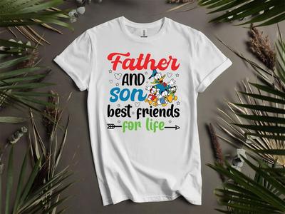 Vater und Sohn Beste Freunde fürs Leben T-Shirt T-Shirt Männer Frauen Unisex T-Shirt L87