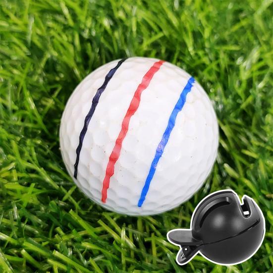 Golf Ball Line Drawing Tool Clip Triple Line Drawing Stencil Ball Liner Marker Template Portable