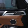4PCS Carbon Fiber Car Interior Door Handle Cover Trim Bowl Sticker ABS Decoration Auto Accessories For BMW X3 F25 X4 F26 2011-17