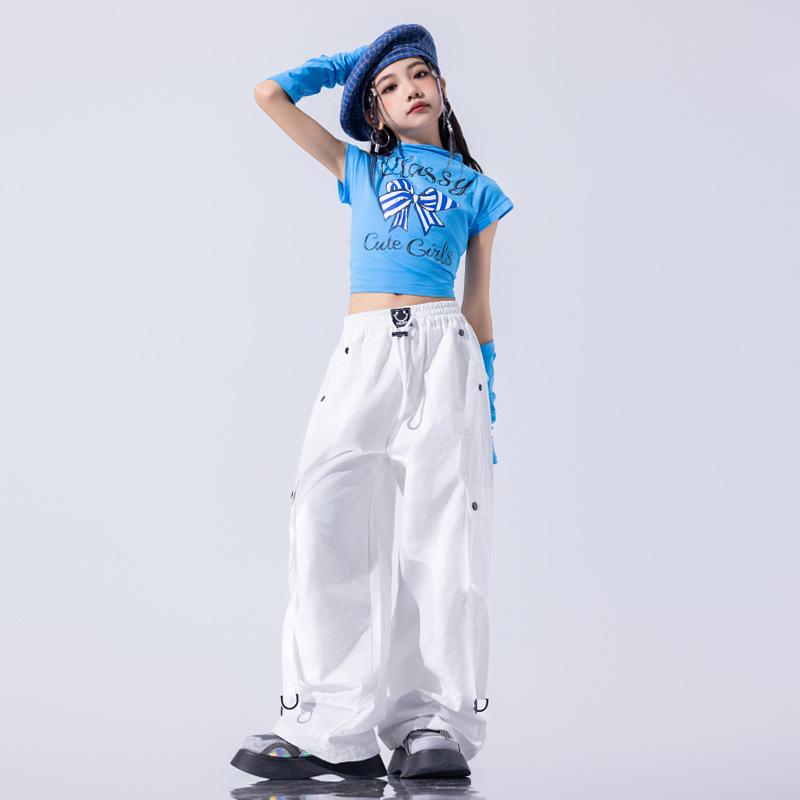 Trendy Jazz Dance Costume for Girls - Stylish Hip-Hop Performance Outfit