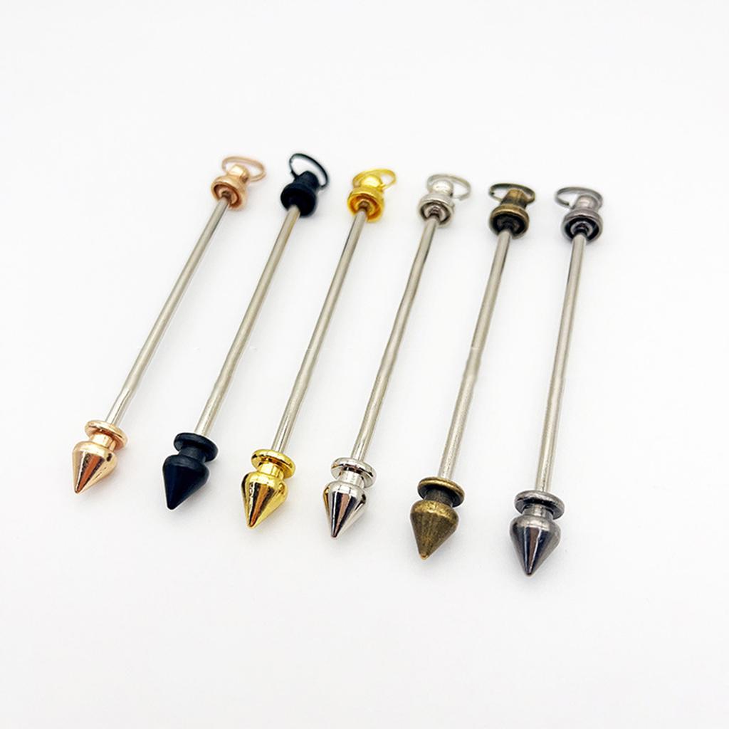 Set of 30 Long Bar Pendant Findings Metal Stick Pendants for Artistic Jewelry Making Necklace Earring Craft Supplies