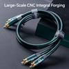 KAIBOER Silver-Plated Digital Audio Coaxial Cable RCA Coaxial Cable Emerald Series for Home Theater Audio System Car Audio