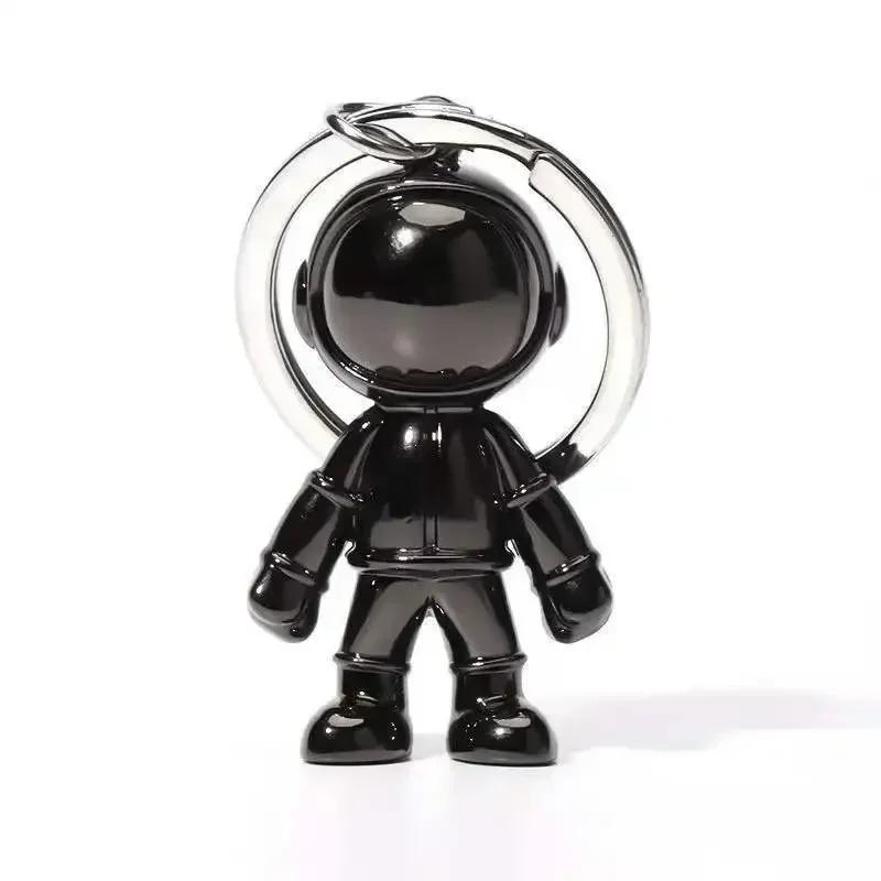 

New Fashion 3D Astronaut Keychain Space Robot Spaceman Keychain Keyring Alloy Gift for Man Friend Creative Car Keychain Pendant чёрный