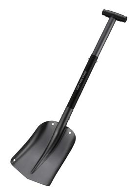 Pelle à neige pour voiture avec joint en aluminium et réglage à 2 niveaux, sac de rangement inclus, noir