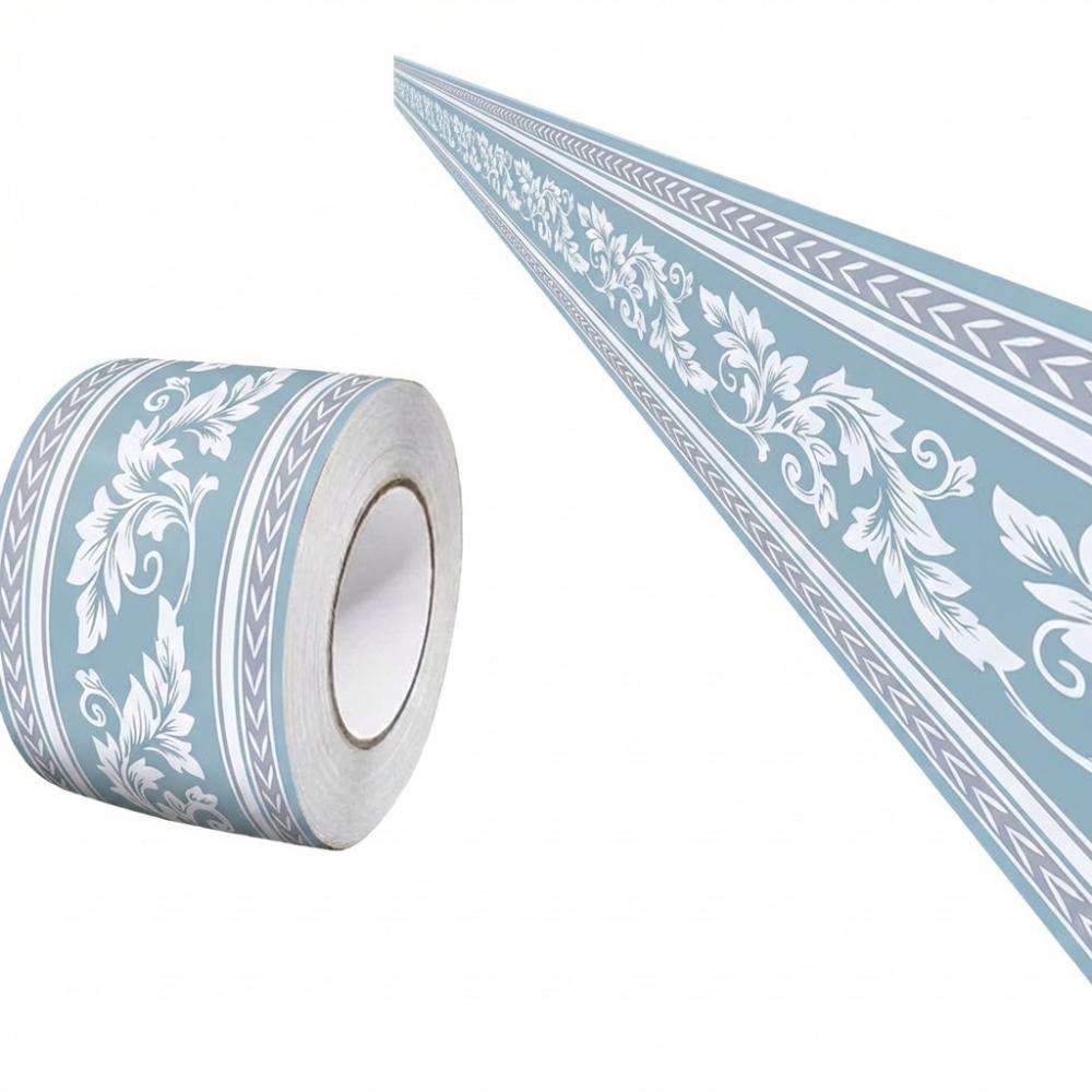 Fashion 5 Meter Wall Base Self Adhesive Thickened Wall Sticker Soft Anti-collision Skirting Line Bedroom