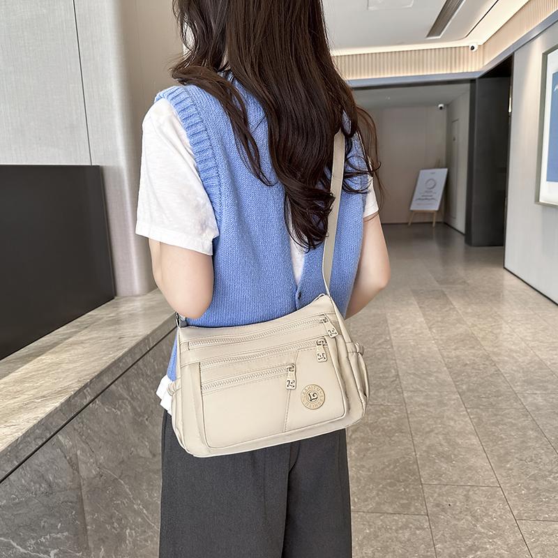 Waterproof Nylon Multi-layer Ladies Crossbody Bag Casual Shoulder Bag for Middle-aged and Elderly Women Large Capacity Bag