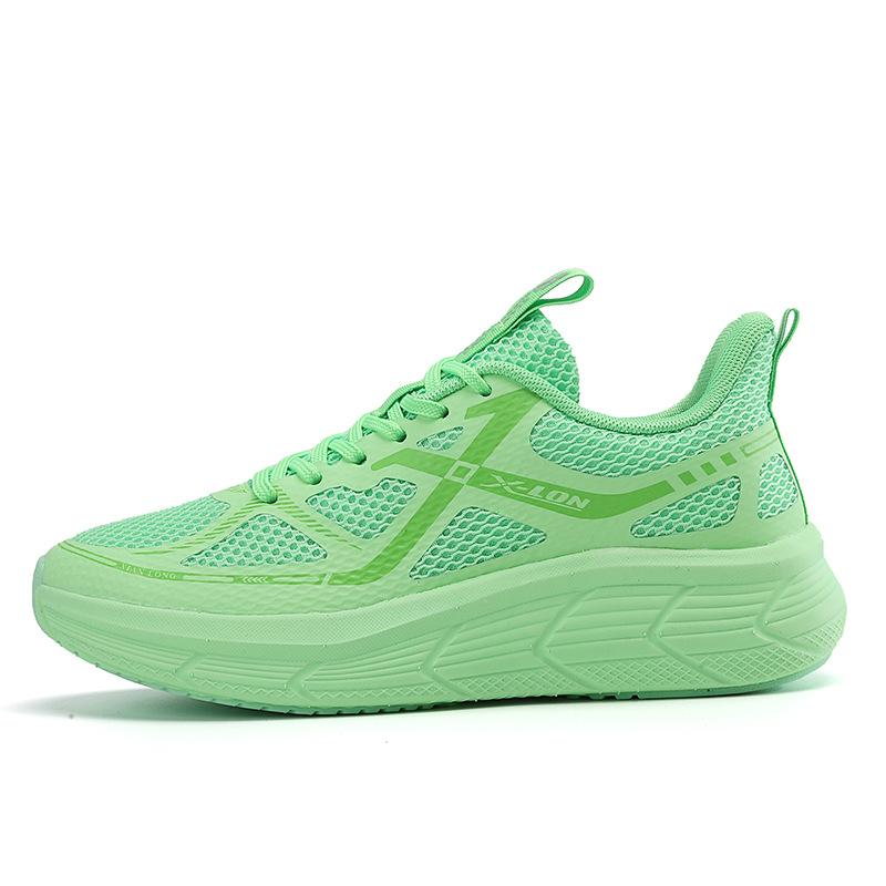 Couple Running Shoes Women's Breathable Shock Absorption Spring and Summer Lightweight Mesh Sports Shoes Comfortable and Easy To Bend Soft Sole