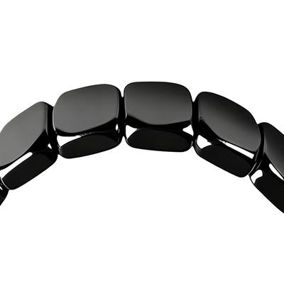 19cm Hematiet Armband Modieuze Natuurlijke Hematiet Steen Armband voor Mannen voor Vader Echtgenoot Vriend Sieraden Cadeaus Polsband
