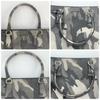 Prada Handbag Tote Bag 2-Way Shoulder Bag Crossbody Bag Silver Hardware Leather Genuine Leather Camo Camouflage