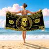 1 Stück Mode-Strandtuch mit aufgedrucktem Hundert-Dollar-Schein, Wickeltuch, Strandtuch