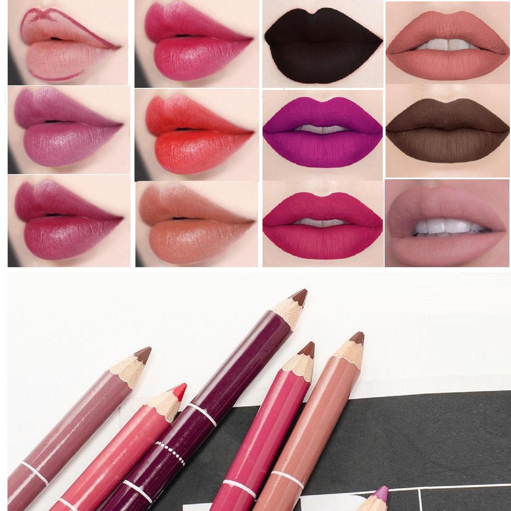 Купить Карандаш для губ Водостойкий карандаш для губ Матовый красный ...