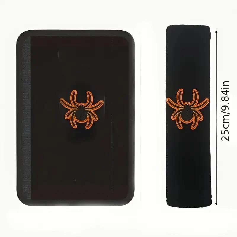 2pcs Car Seat Belt Shoulder Protector Cover, Spider Pattern, Soft and Comfortable, Universal for Car Seat Belt Protection