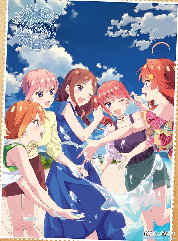 Ensky Quintessential Quintuplets 2025 Wall Calendar CL-042