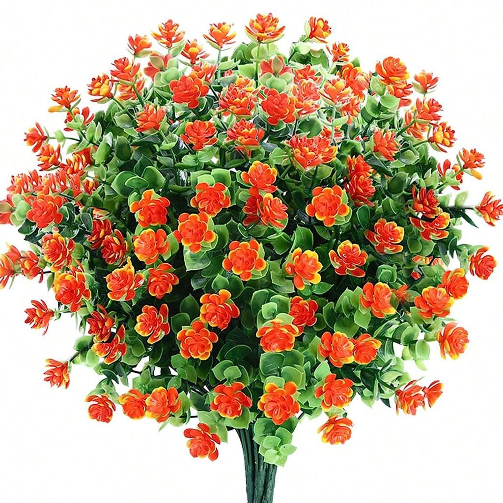 Golden Fake Flowers, Eucalyptus Leaves, DIY Fake Plants, Wedding Center Decorations, Flower Decorations, Home Decoration