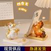 Make a Fortune Immediately, Horse Mobile Phone Holder, Resin Ornament, Office Desktop Decoration, Creative, Cute Zodiac Horse Year Gift