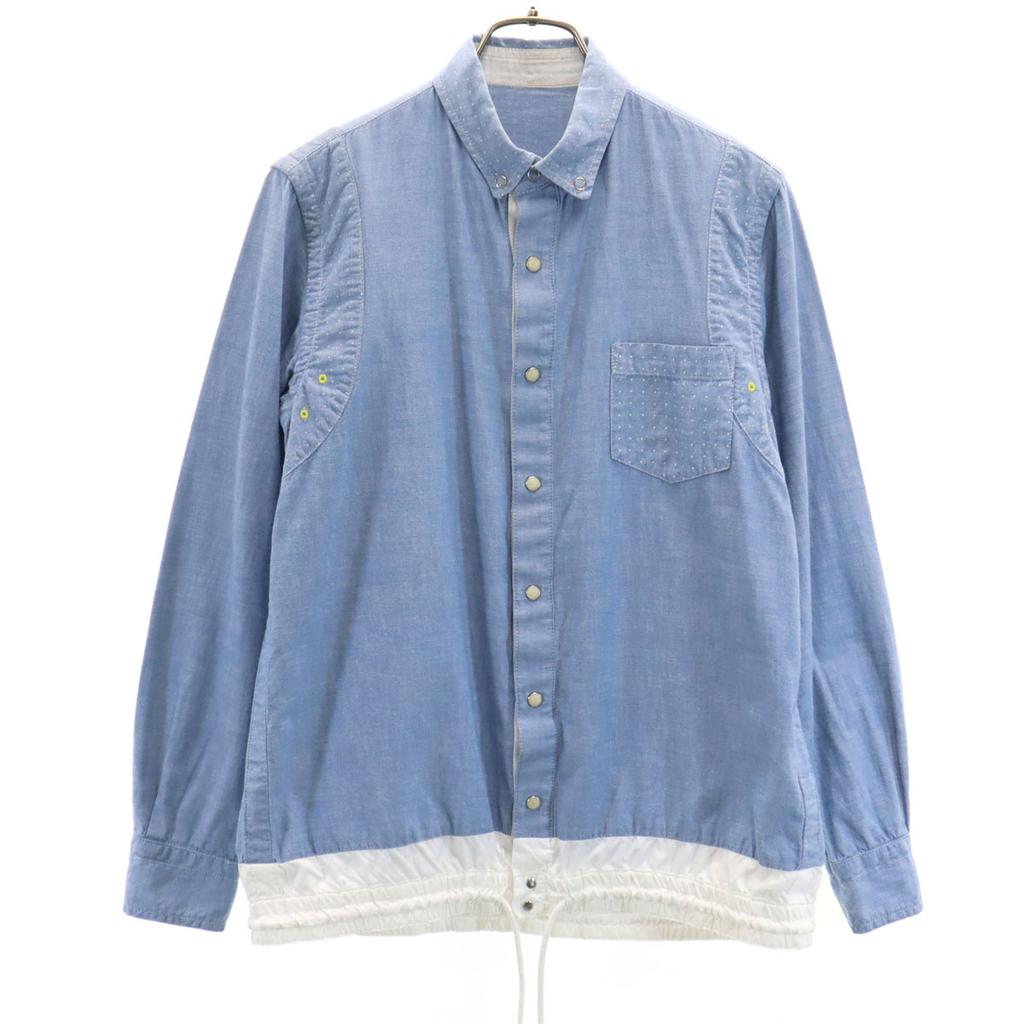 Sacai made in Japan Chambray Shirt jacket 1 Blue Men's Used