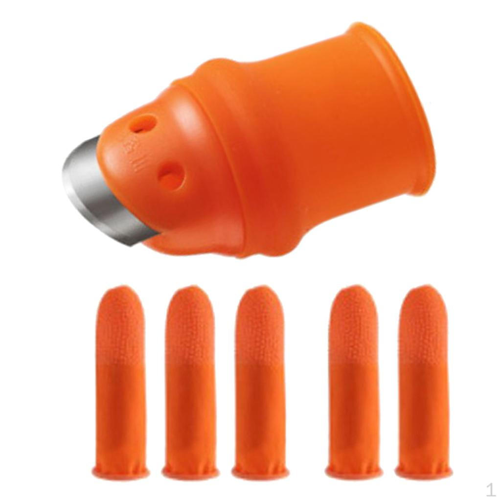 

Набор инструментов для сбора фруктов и овощей, силиконовый набор для большого пальца для подарков садовникам Hole Type_Large