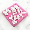 Silicone World Bowknot Cake Silicone Mold Cute Bow Molds DIY Fondant Chocolate Baking Tool Resin Art Mould Decoration Pastry