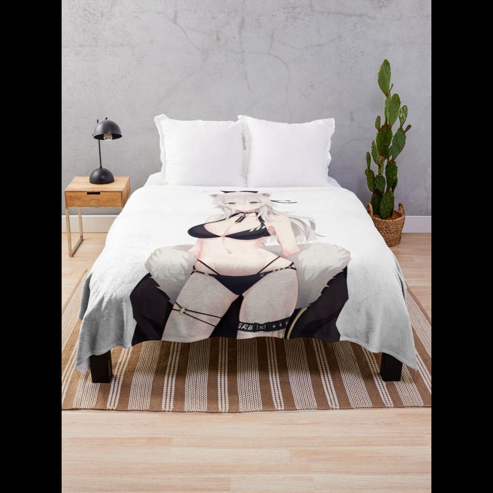 Shishiro Botan Throw Blanket Soft Plush reversible throw blanket for couch bed or living room decor 75X95CM