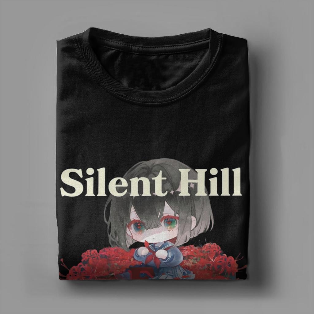 Men's T-Shirt Silent Hill F Hinako Novelty Pure Cotton Tees Short Sleeve  T Shirt O Neck Tops Summer