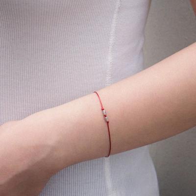 Kiee Oshimu (Silver925) 801 Red Bracelet