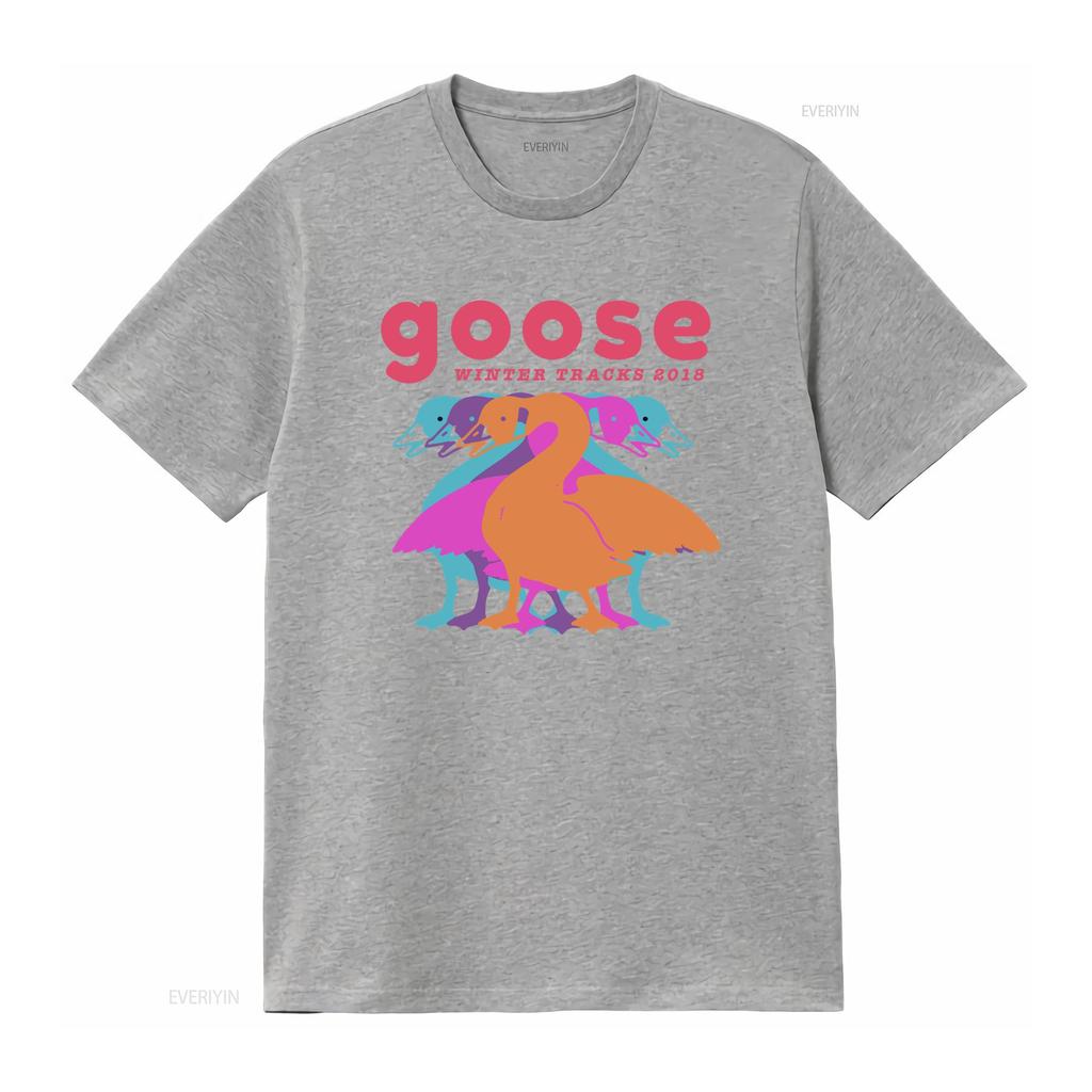 Goose The Band T Shirt new short sleeve hot gift halloween vintage Washed Slightly Unisex fashion Comfortable graphic Casual