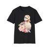 Charming Duck Floral T-Shirt, Cute Summer Tee, Animal Lover Gift, Nature