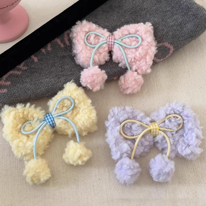 

1 шт. Заколки для волос сладкие бабочки банты милые плюшевые модные топы заколки аксессуары для вечеринок головные уборы