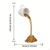 Floating Coffee Cup Mug Sculpture Fengshui Ornament Bedroom Modern Office Resin Statue for Bar Cafe