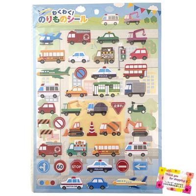 Stickers Puffy 3D Car Stickers for Kids Educational Toy Vehicles [Marshmallow - Vehicles] - Reward, Decoration, -