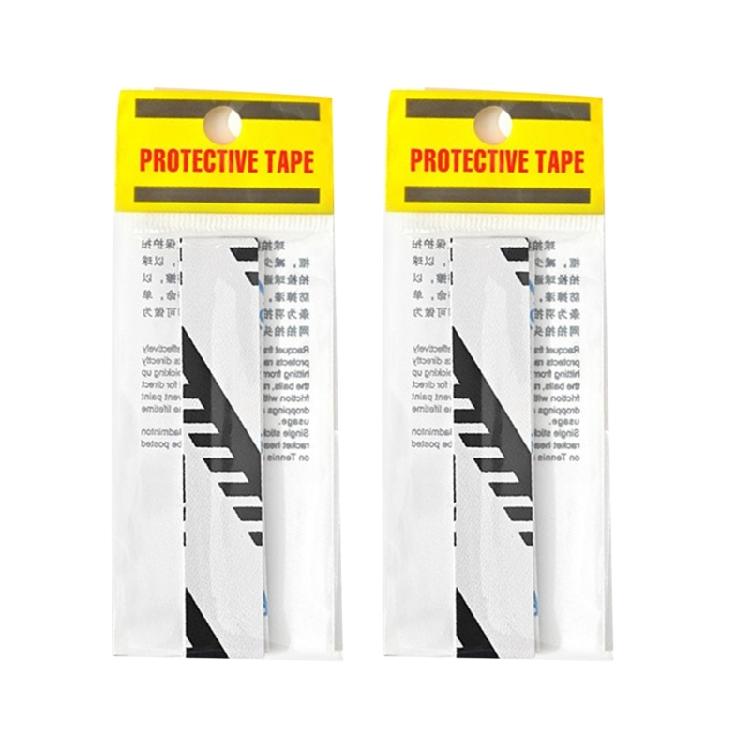 2Pcs Badmintons Rackets Head Protector Sticker Tennis Racket Paddle Head Protection Tape Sticker Racket Head Stickers 1