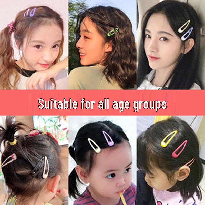 Candy Color Cute Baby & Kids Hair Clips: BB, Bangs, Side, Drop Oil Hairpins