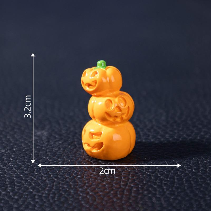 Halloween Pumpkin Ghost Cute Particle Decorative Accessories Mini Micro-landscape Resin Small Ornaments