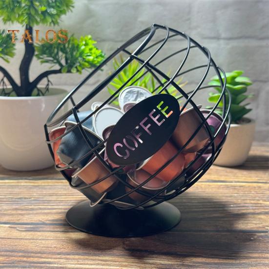 Coffee Pods Holder Storage Basket Durable Construction Large Capacity Coffee Pods Basket Multifunctional Organizer