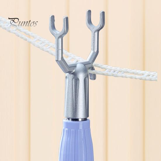 Collapsible Clothing Rack Clothes Pole Stainless Steel U-shaped Fork Retractable Telescoping Rod Hook for Hanging Garments Strong Load Capacity Hotels