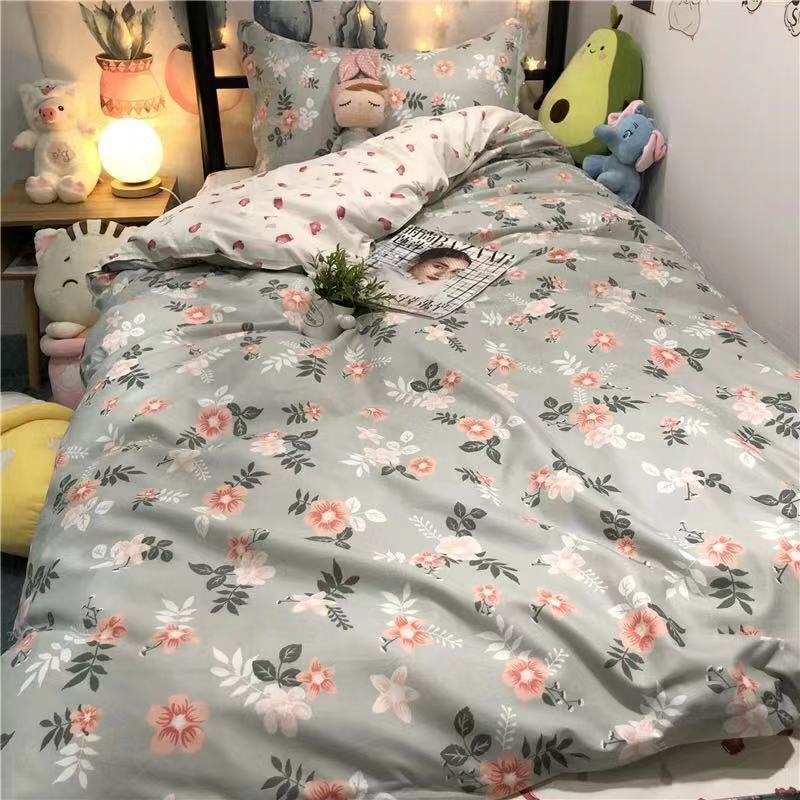 Floral Quilt Cover Sheet Three-piece Single Bed Set Household Bedding
