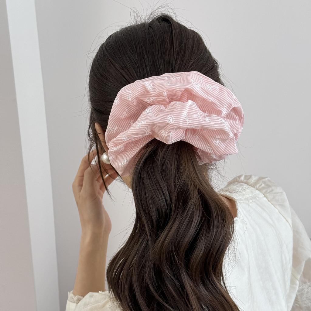Large big accessories for women girl korean hair ties elastic bands scrunchie leading fashion popular vintage adults kpop