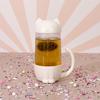Kawaii Mug With Infuser Cat With Fish 300Ml White