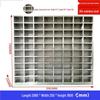 WEZHO 304 Stainless Steel 80-Grid Doorless Canteen Bowl Cabinet