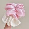Elástico de Cabelo Alta Elasticidade Sem Danos ao Cabelo Cetim Macio Corda de Cabelo Grande Fofa Coque Scrunchie de Cabelo Acessórios de Cabelo para Ir ao Trabalho Encontros
